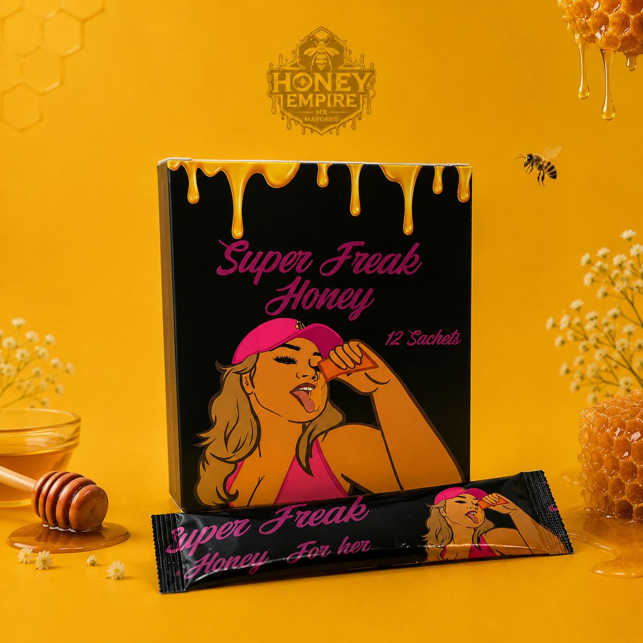 Caja de SUPER FREAK GIRL — Honey Empire MX Mayoreo